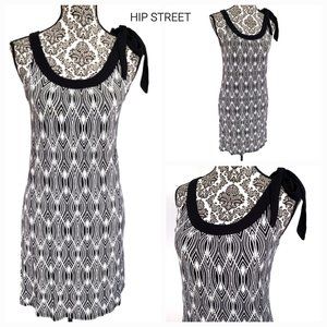 LOFT Sleeveless Shoulder Tie Jersey Shift Dress SP